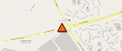 В Гродно велосипедист головой разбил стекло в Seat