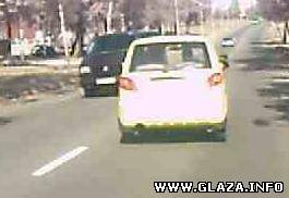 Пугаем учеников автошколы. (видео)