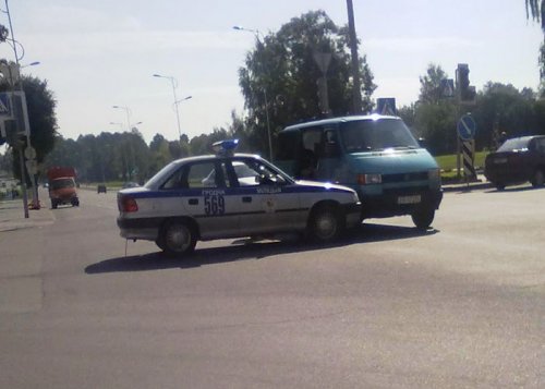 В Лиде произошла авария с участием автомобиля ГАИ ...