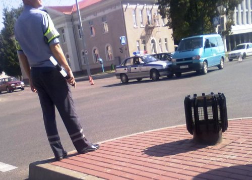 В Лиде произошла авария с участием автомобиля ГАИ ...