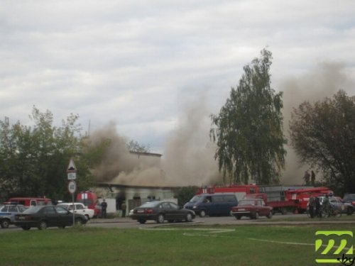 Бомжи сожгли здание на Гагарина