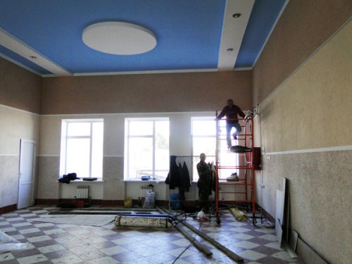 Подходит к завершению реконструкция здания районного Дома культуры