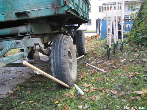 Гражданскую акцию задавили трактором