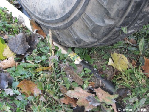 Гражданскую акцию задавили трактором