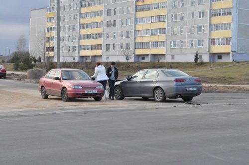 На проспекте Независимости столкнулись легковушки