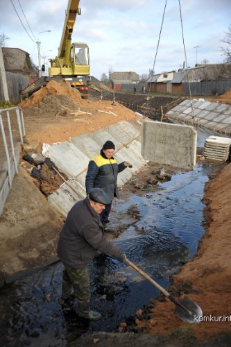 В Бобруйске благоустраивают реку Бобруйку