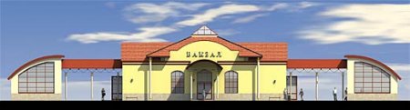 Железнодорожный вокзал в Горках. Фото проекта.