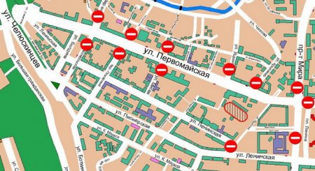 В центре Могилёва будет ограничено движение транспорта