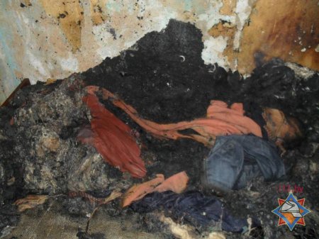 На пожаре в Бобруйске работники МЧС вынесли из огня женщину