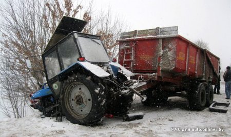 В Пинске и Пинском районе два Volkswagen выехали на встречную полосу — под грузовик и трактор