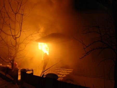 В огне погиб житель города