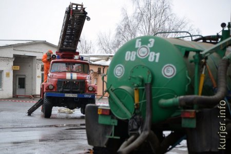 Спасатели провели анти-аммиачные учения на Слуцком КХП