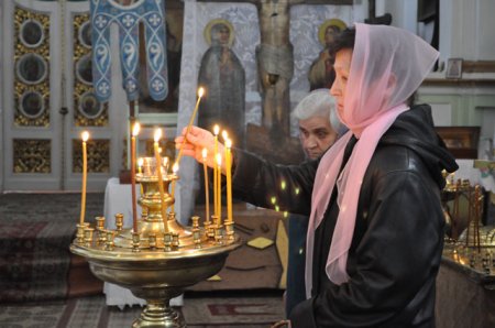 В канун Пасхи в Слониме освящали куличи