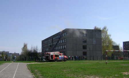 Произошёл пожар в общежитии