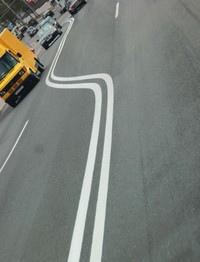 В ближайшее время дорожную разметку обновят только в центре Гродно В ближайшее время дорожную разметку обновят только в центре Гродно