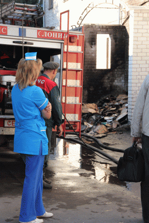 В Слониме дымил «Дом торговли»