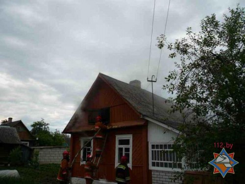 В Сморгони из пожара была спасена пенсионерка (ФОТО)