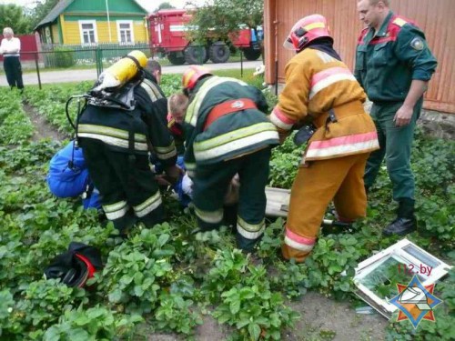 В Сморгони из пожара была спасена пенсионерка (ФОТО)