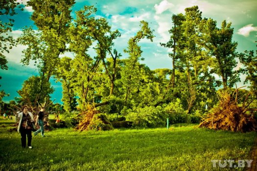 Фоторепортаж с разгула стихии в Речице