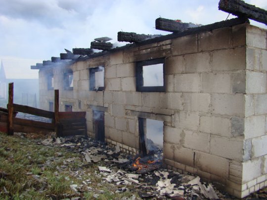 Горел сарай в Партизановке