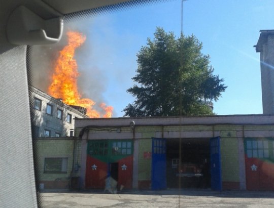 Пожарные дали Мозырскому «Этанолу» хорошенько разгореться