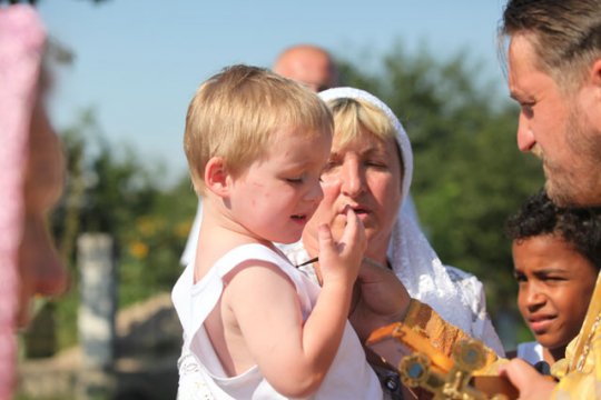 В Слониме состоялось крещение в реке Щара