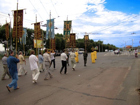 Крестный ход памяти Святителя Георгия Конисского прошёл вчера в Могилёве