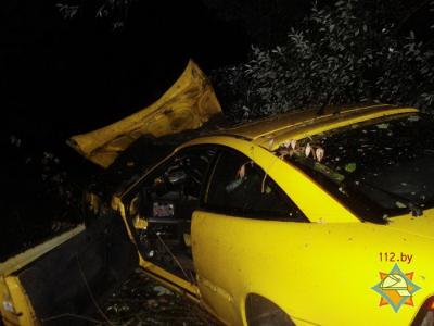 В Столинском районе 19-летний водитель на Opel вылетел в кювет