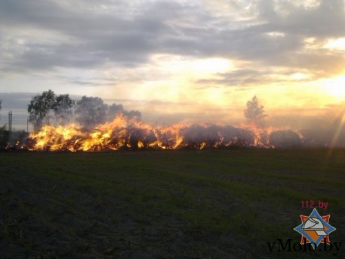 Поджог возле д. Осаново