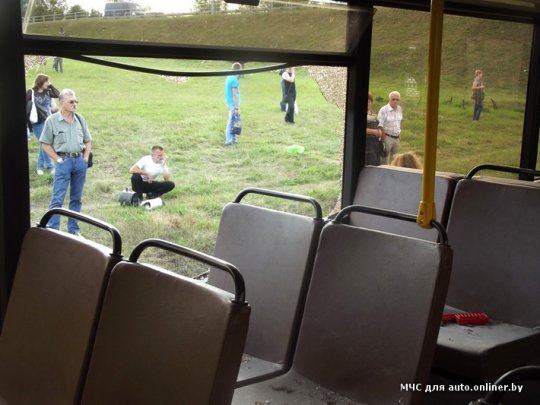 На трассе Минск — Могилев загорелся автобус - фото