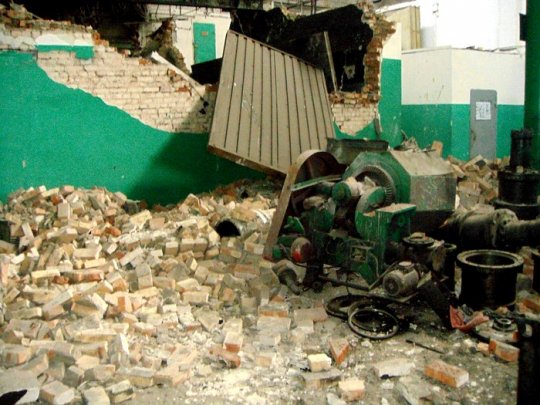 Мощный взрыв на Минском подшипниковом заводе - фото