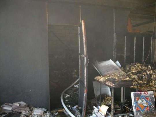 На спичечной фабрике "Пинскдрева" произошел пожар