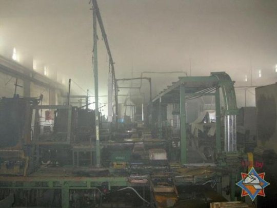 На спичечной фабрике "Пинскдрева" произошел пожар