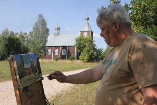 Слонимские художники провели свой первый пленэр (Видио)