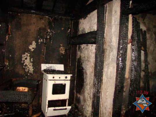 В Слонимском районе на пожаре погиб мужчина