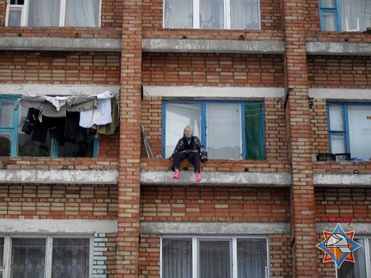 В Бобруйске сотрудники МЧС второй раз с начала года спасли одну и ту же бабушку-верхолаза