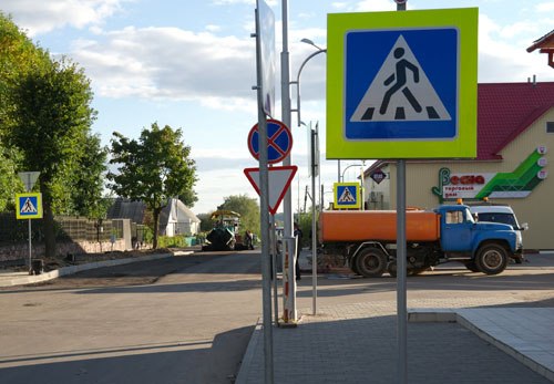 Самый интенсивный пешеходный переход в Горках. Фотофакт