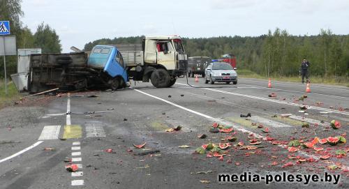 На Любанском перекрёстке ГАзель не пропустила МАЗ: один человек погиб, один ранен