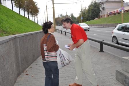 В Гродно прошла акция, посвященная объединению Западной и Восточной Беларуси