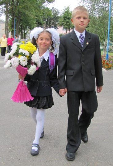 Первый звонок в поставской школе № 5