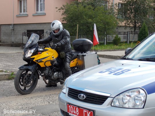 Участники Катынского пробега в Волковыске