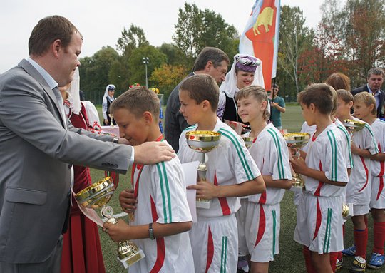 Юные футболисты ивацевичского «Вымпела» выиграли «Кожаный мяч» в Могилеве