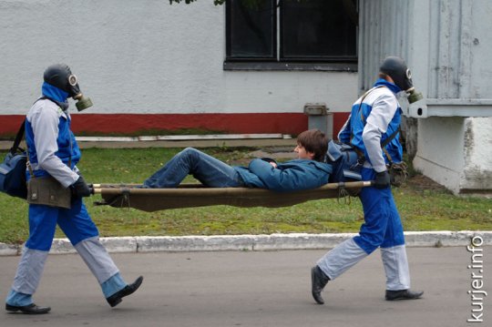 Прошли учения МЧС