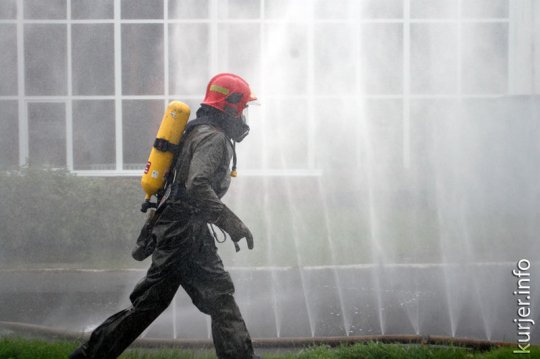 Прошли учения МЧС