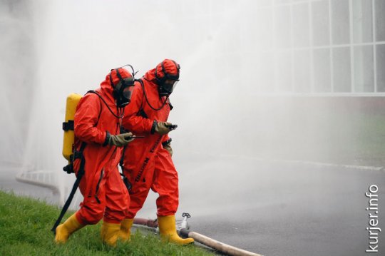 Прошли учения МЧС