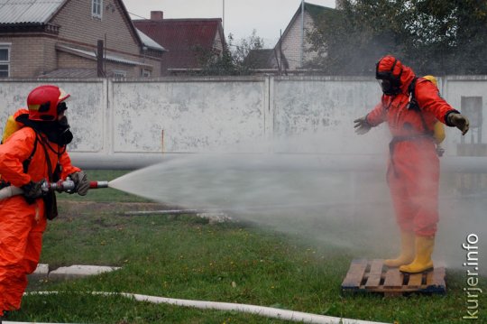 Прошли учения МЧС