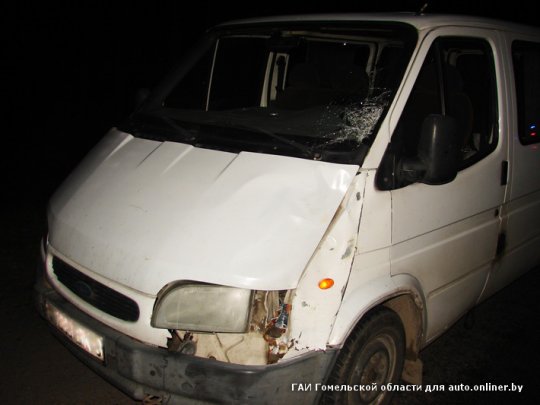 Под Гомелем «Форд-Транзит» насмерть сбил пешехода (Фото)