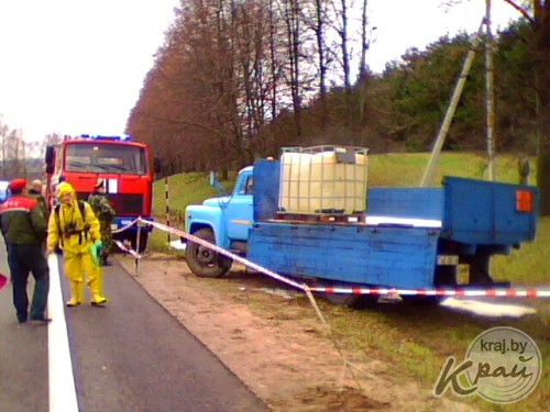 Утечка соляной кислоты произошла в Молодечненском районе (ФОТО)