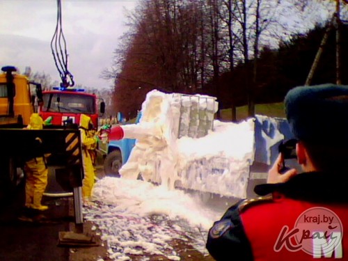 Утечка соляной кислоты произошла в Молодечненском районе (ФОТО)
