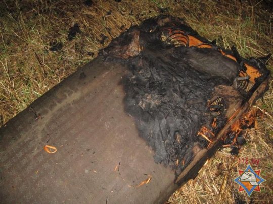 На пожаре в Калинковичском районе спасены два человека